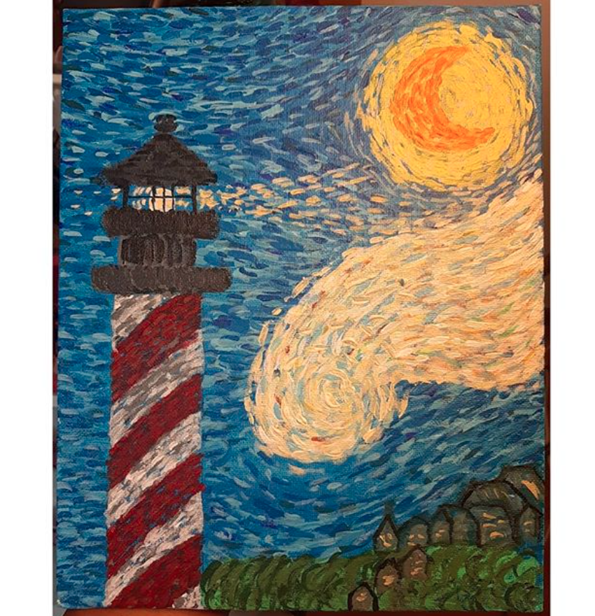 Lighthouse painting